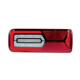 Rear lamp LED GLOWING Left 24V, additional conns, triangle BLACK EDITION